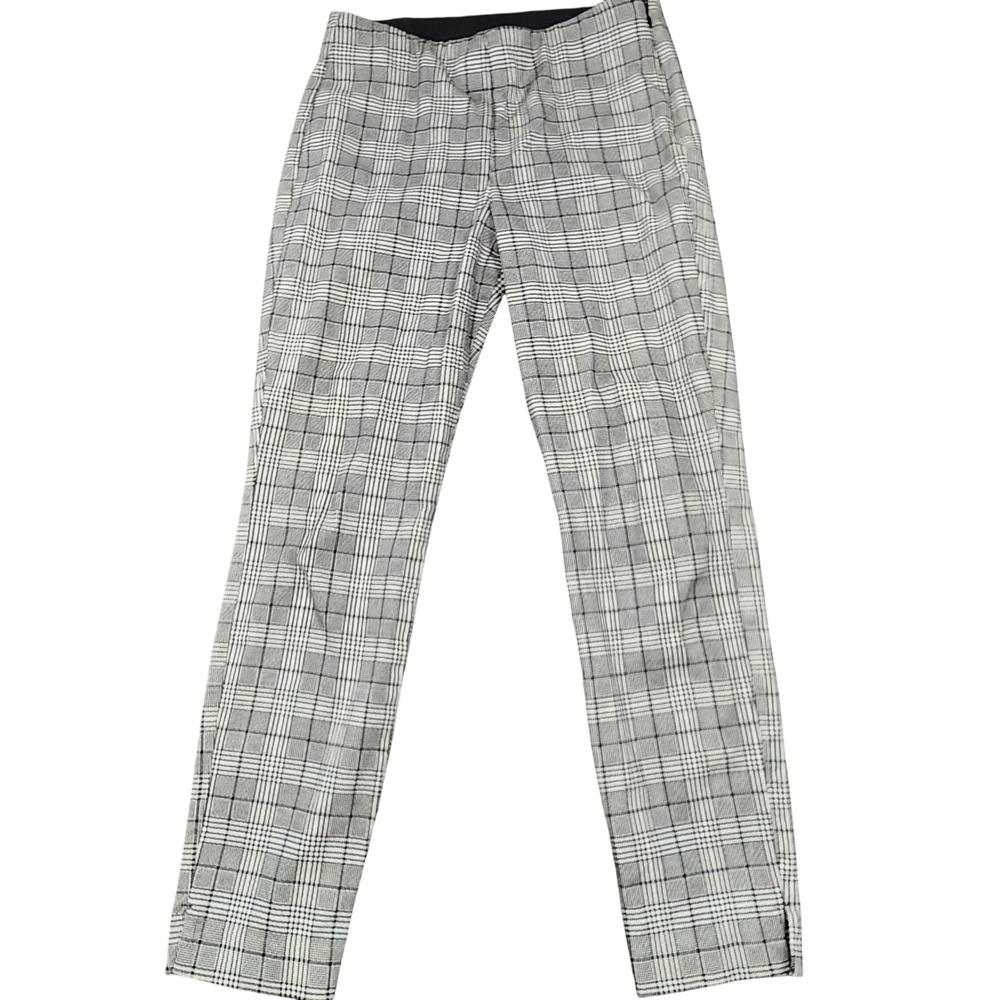 Old Navy Pixie Pants Women‎ 2 Gray Plaid Ankle Skinny Stretch Workwear Trousers